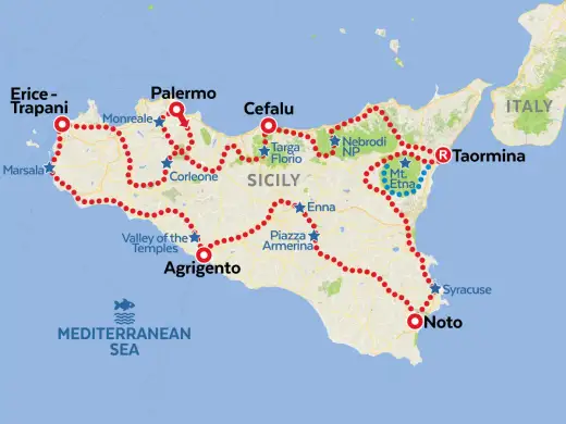 Visitar Sicilia - rutas, transporte y presupuesto