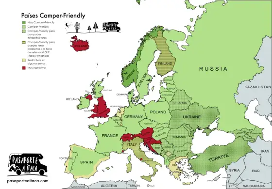 Países más seguros de Europa para viajar y acampar